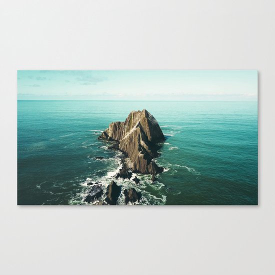 Island green sea Canvas Print