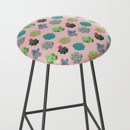 Succulents pattern  Bar Stool