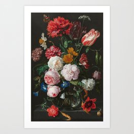 Still Life with Flowers by Jan Davidsz. de Heem Art Print