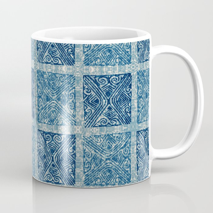 Indigo Ethnic Pattern Coffee Mug