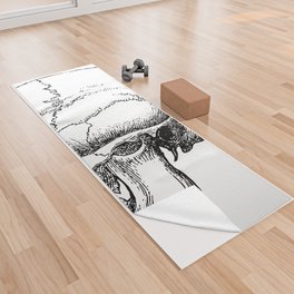 Skull Yoga Towel