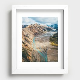 Iceland Melt Recessed Framed Print
