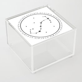 Scorpio | Zodiac Circle Acrylic Box