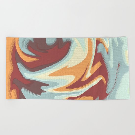 Abstract rose Beach Towel