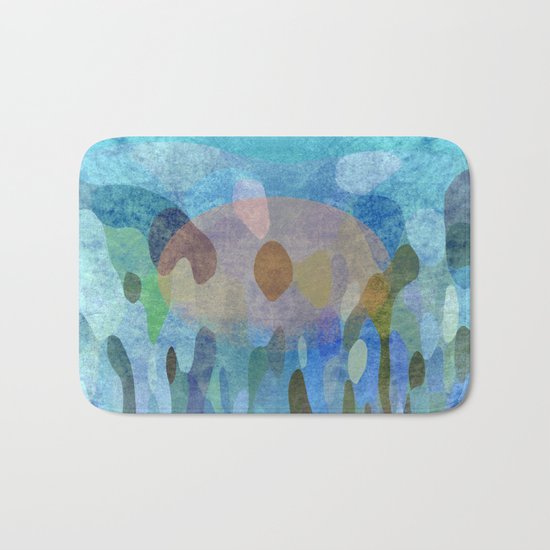 Sunrise in my garden Bath Mat
