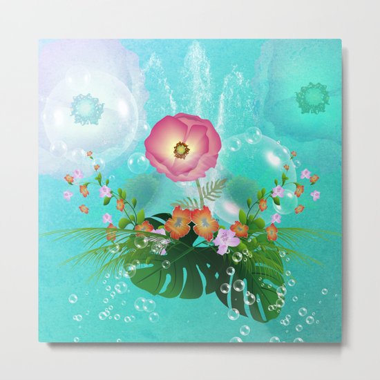 Floral design Metal Print