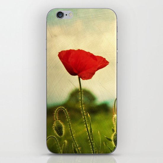Red Poppy iPhone & iPod Skin
