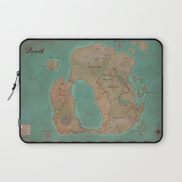 Map of Dereth //Asheron's Call Laptop Sleeve