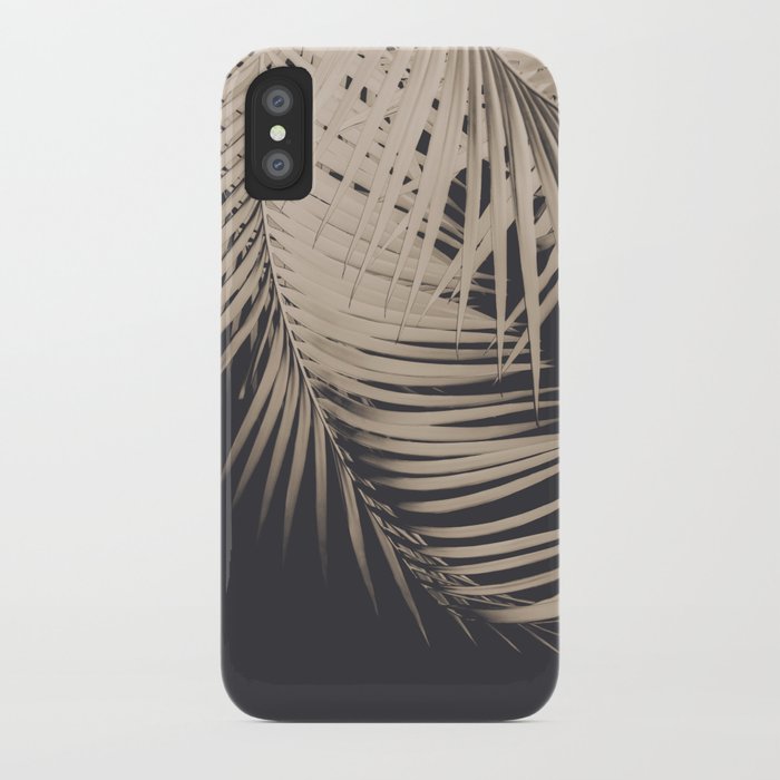 Palm Leaves Sepia Vibes #1 #tropical #decor #art #society6 iPhone Case