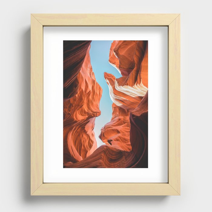 Antelope Canyon in Page Arizona | Desert Nature Photography Recessed Framed Print