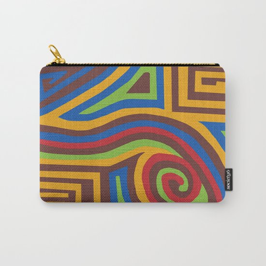 Red Swirl Carry-All Pouch