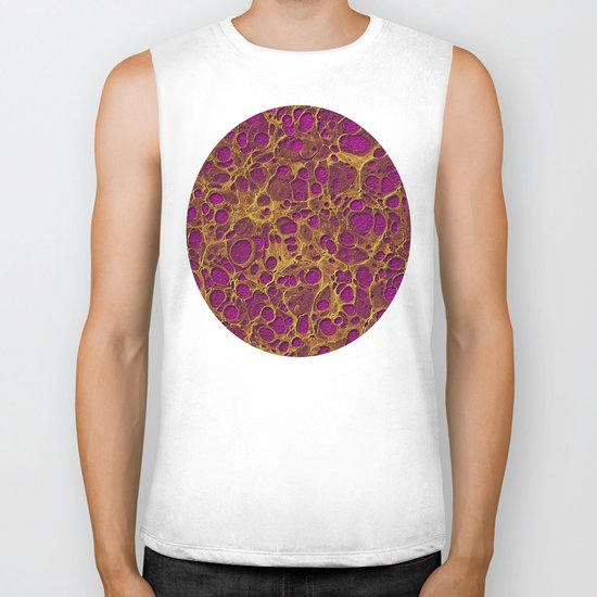 Golden Marble 03 Biker Tank