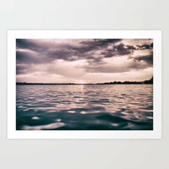 The calm #lake Art Print