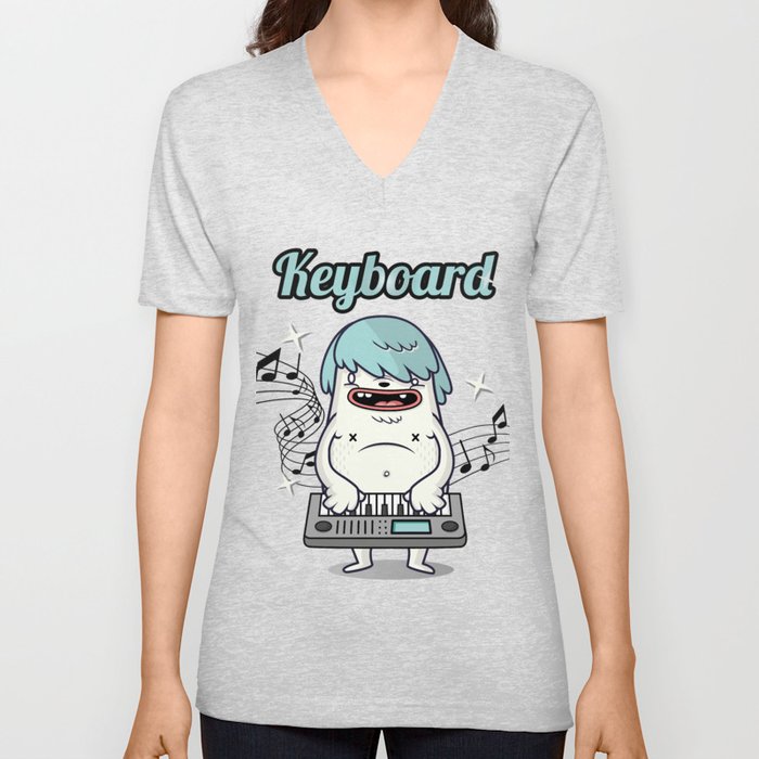 Keyboard lover V Neck T Shirt