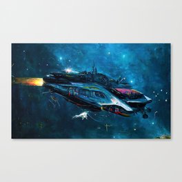 Traveling at the speed of light Canvas Print