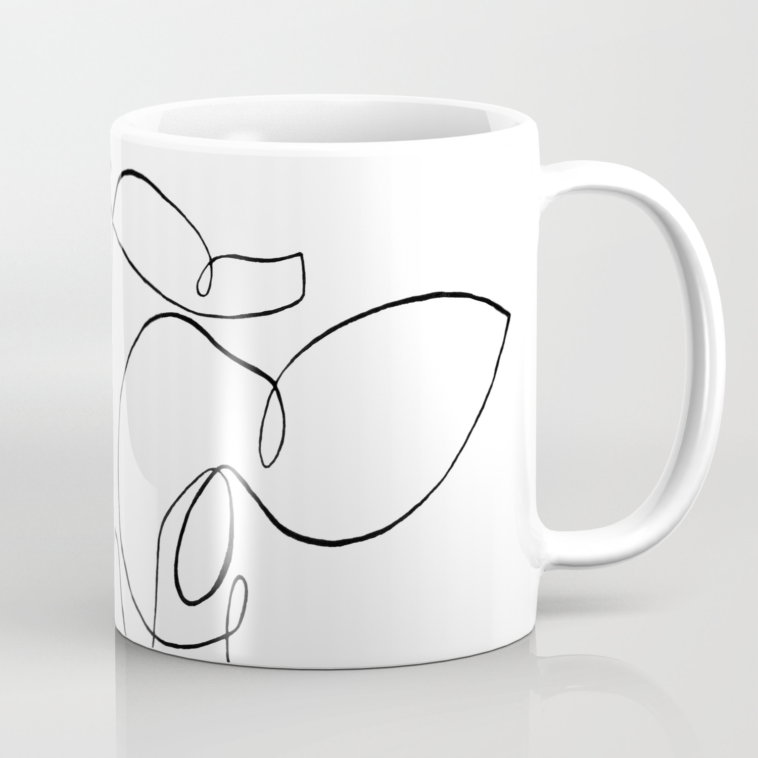One Line Drawing Coffee Mug By Taniaderegil Society6