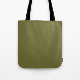 Solid Color Olive Green Tote Bag