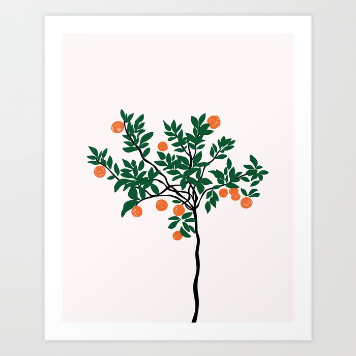 tangerine tree Art Print