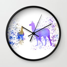 Llamas Wall Clock