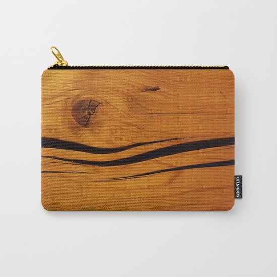 Wooden texture Carry-All Pouch
