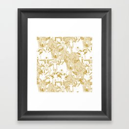 just goats gold Framed Art Print