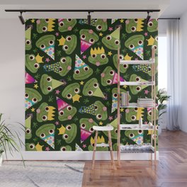 Party Frogs! // Green Wall Mural