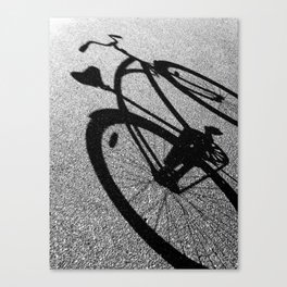 Shadow Bike Canvas Print