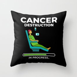 Chemotherapy Pediatric Oncologist Nurse Chemo Throw Pillow