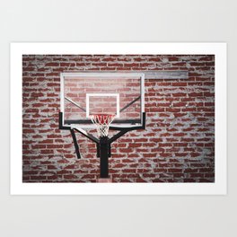 Basketball hoop Art Print