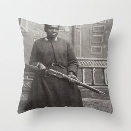 Mary Fields, First African-American Woman Mail Carrier Throw Pillow