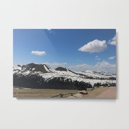 Snowcapped Mountains Metal Print