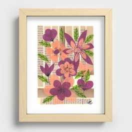Silky Blooms Recessed Framed Print