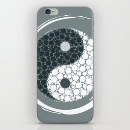 Simple Textured Yin Yang I iPhone Skin