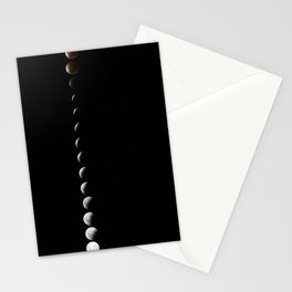 Lunar Moon Phases Stationery Card
