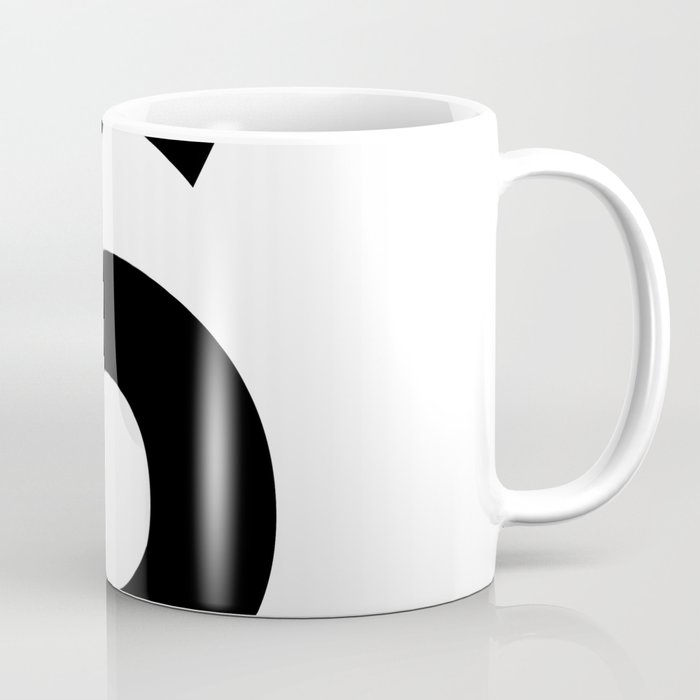 Number 6 (Black & White) Coffee Mug