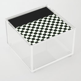 Checkered With Neon Green II Acrylic Box