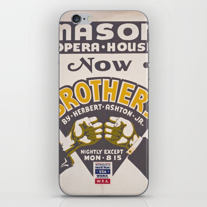 Mason Opera House Brothers By Herbert Ashton Jr USA Federal Theatre Project Wpa iPhone Skin