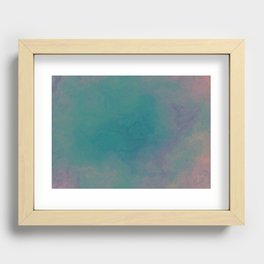 Ocean Purple and Blue Recessed Framed Print