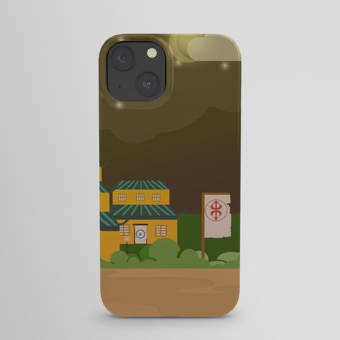 Four houses in the night iPhone Case