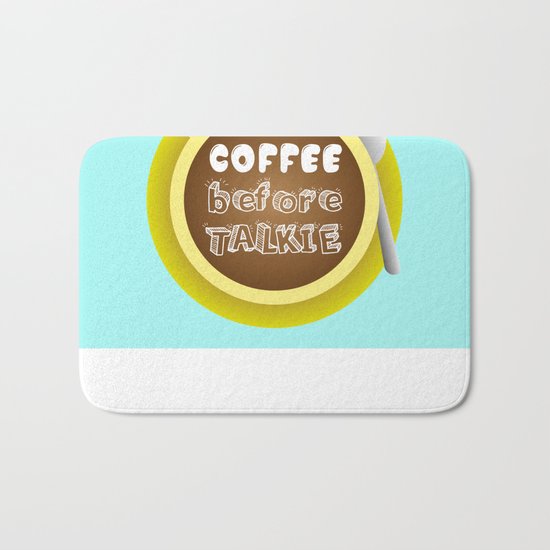CoffeeBeforeTalkie Bath Mat