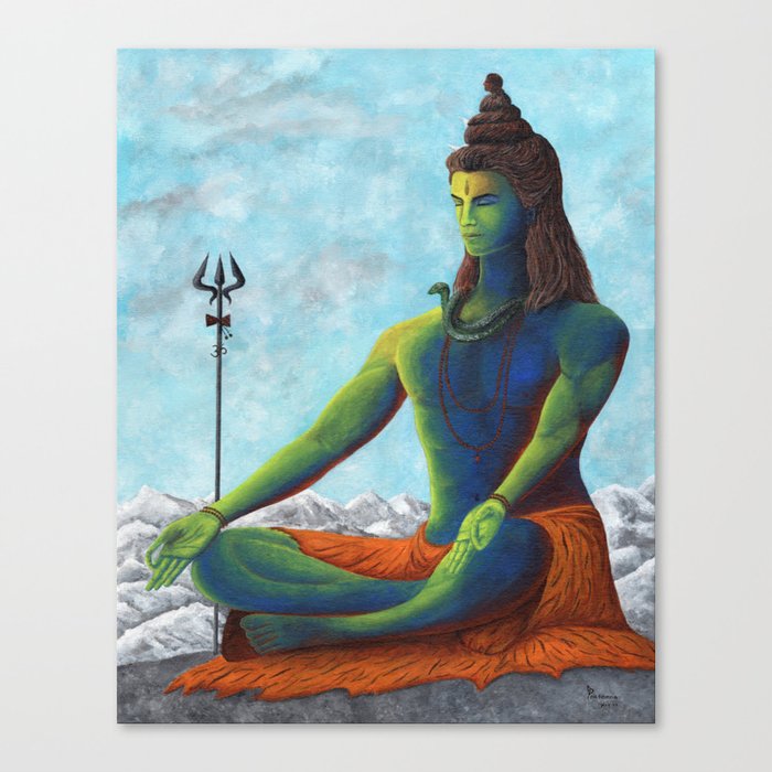 Lord Shiva Canvas Print By Dreamsterarts Society6