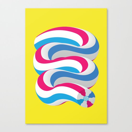TOOTHPASTE Slinky Canvas Print