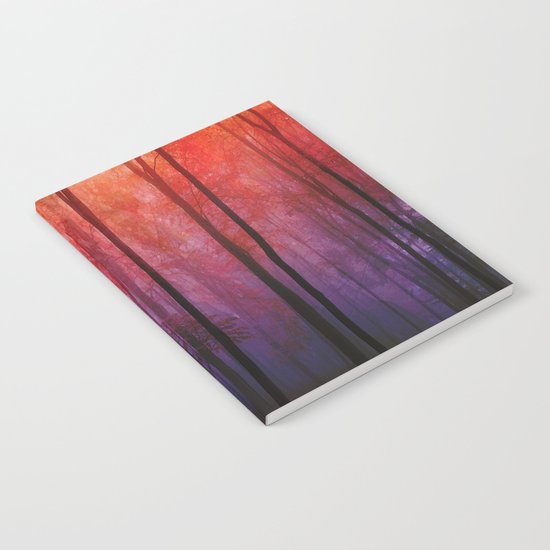 Whispering Woods, Colorful Landscape Art Notebook