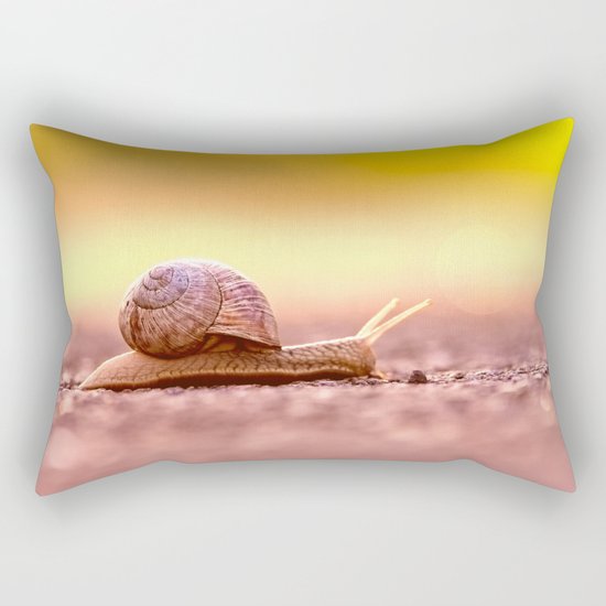 Snail shell Design Rectangular Pillow