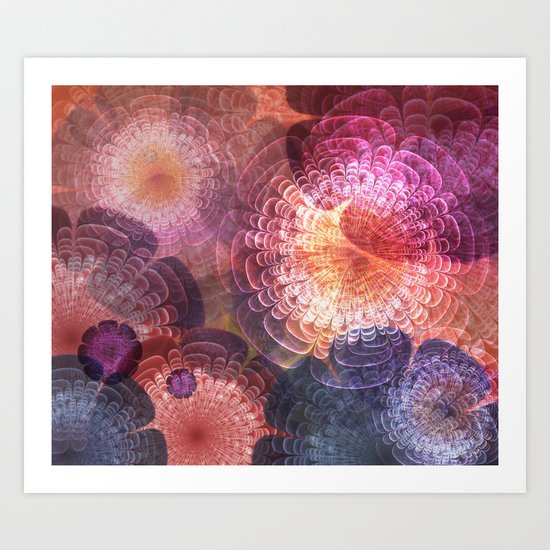 Fractal Corsage Art Print