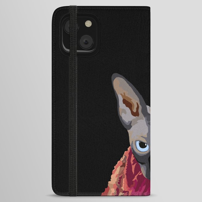 Dante the Sphynx Cat iPhone Wallet Case