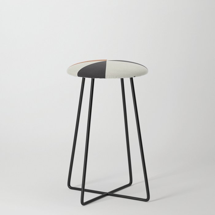 Split X Rust Counter Stool