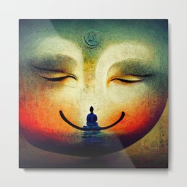 May all beings be happy: Metta meditation Metal Print