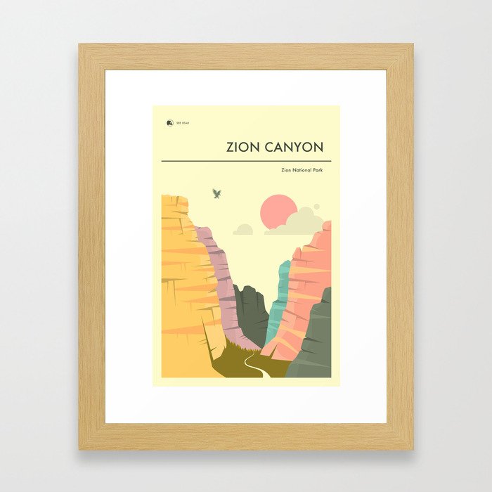 ZION CANYON Framed Art Print