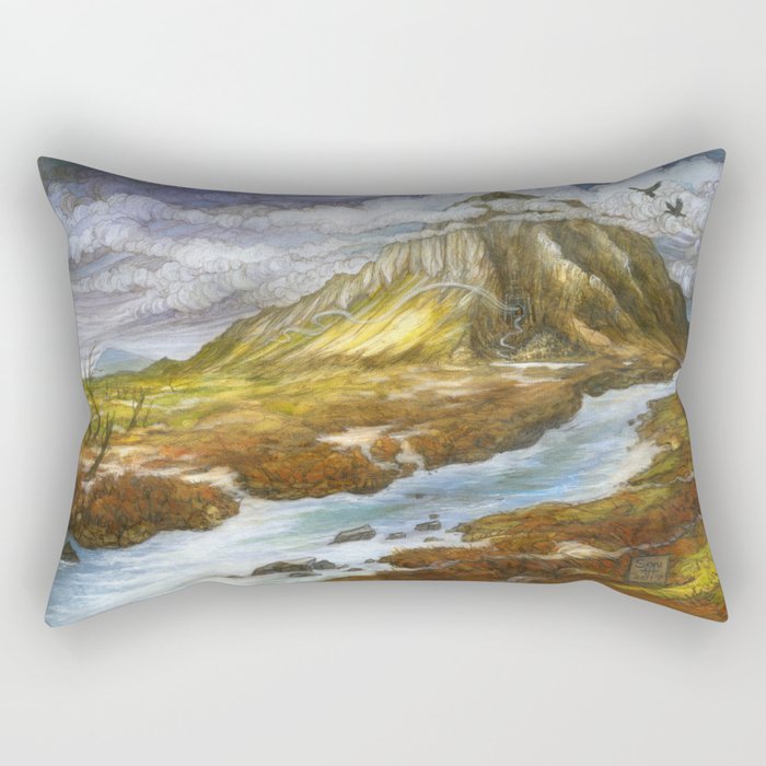Lonely Mountain Rectangular Pillow